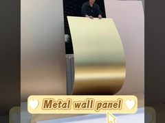 Painel de metal Decoração de interiores Painel de chapa de madeira Chapa de madeira