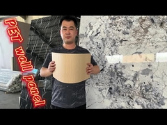 Painel de parede de carvão de bambu de mármore de alto brilho