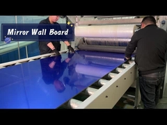 Espelho Hotel luz luxo PET decoração de bambu carvão de madeira painel de parede de chapa