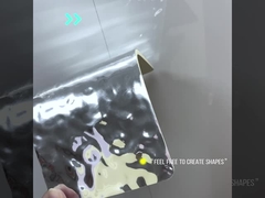 Água ondulada de bambu Carvão de madeira Veneer Ecológico Íntegro Panéis de parede de fibra de bambu