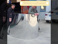 Painel de madeira à prova de fogo do folheado do painel de parede do espelho