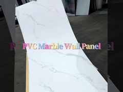 Luz de luxo simples PETG Marble Siding Fibra de madeira de bambu Alto painel de parede de mármore leve