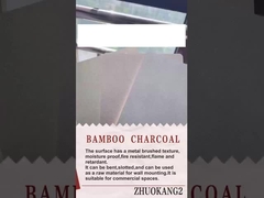 Alta Qualidade Venda Quente Carvão Cristal Painel Impeligroso Bambú Carvão Metal Painel Veneer