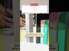 5 mm Produto de venda quente Espelho PET Painel de parede Impermeável Bambú Carvão de madeira Veneer