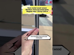 PVC Decoração Bambú Carvão de madeira Metal Wall Board Alta densidade painéis de parede interiores