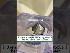 Fundição e curvatura de cantos de painéis de chapas de madeira