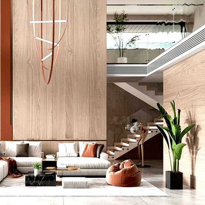 Á prova de umidade Bambú Carvão de parede Folha de madeira para decoração moderna de luxo