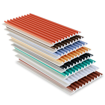 Qualidade  Factory Customized Fireproof PVC Co-Extruded Small Round Board Wall Panels Fábrica