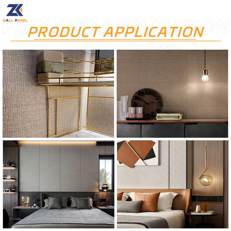 Produtos quentes painel de parede de tecido de carvão de bambu à prova d'água para decoração de interiores