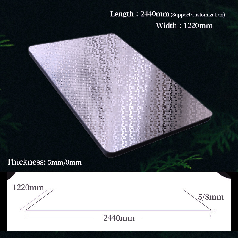 Decoração de parede em mosaico PET Painel de parede de bambu Fibra de carvão de madeira