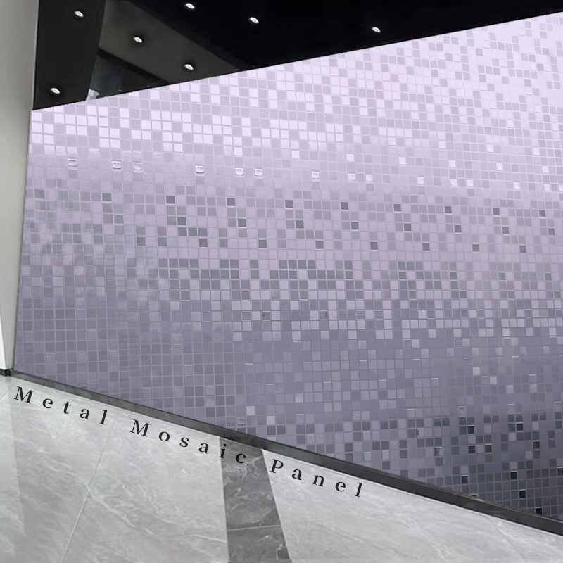 Decoração de parede em mosaico PET Painel de parede de bambu Fibra de carvão de madeira