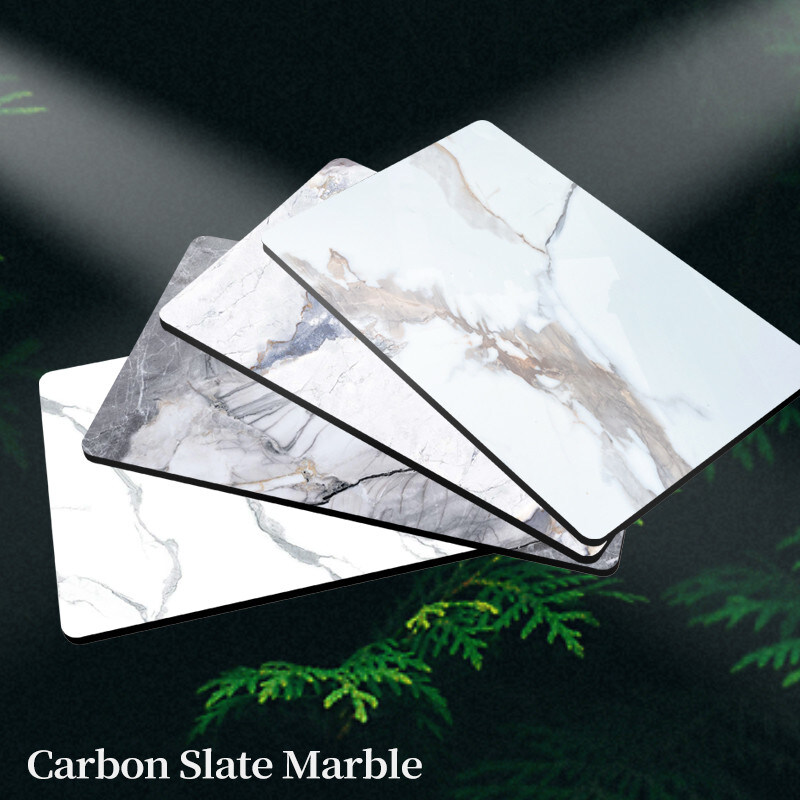 Painéis de revestimento de madeira de carvão de bambu de mármore