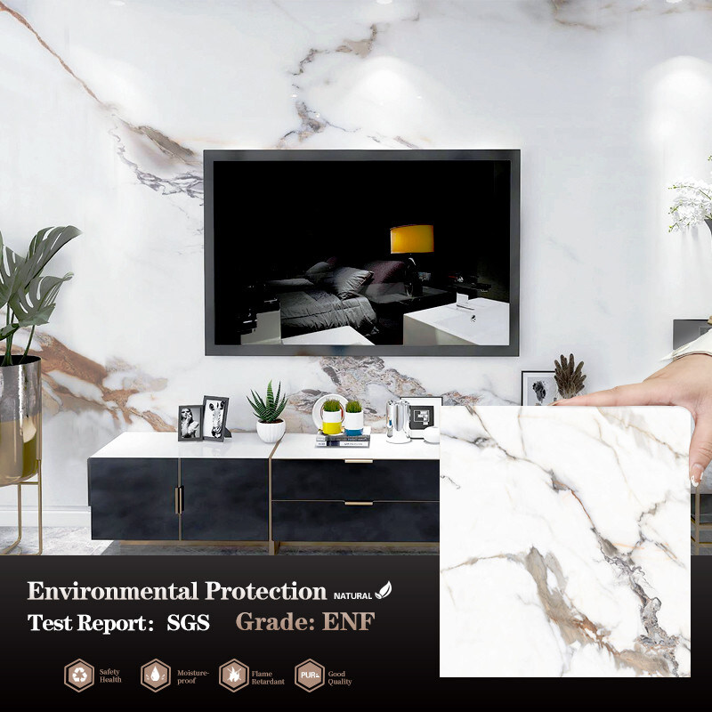 Painéis de revestimento de madeira de carvão de bambu de mármore