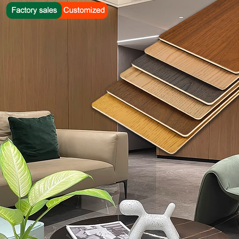 5 mm Painel de parede de PVC de grãos de madeira painel de parede decorativo de carvão de bambu flexível