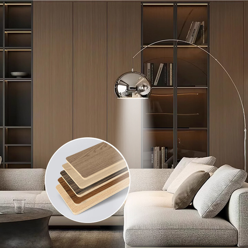 5 mm Painel de parede de PVC de grãos de madeira painel de parede decorativo de carvão de bambu flexível