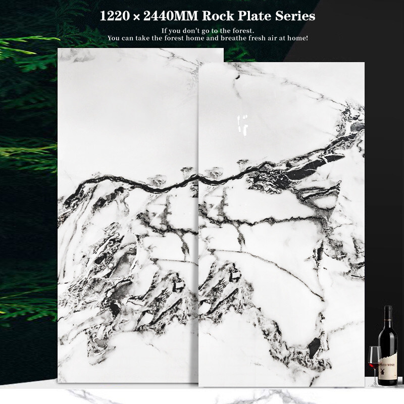 Decoração de interiores Painéis de parede de mármore Coextrusão de bambu Carvão de madeira Veneer