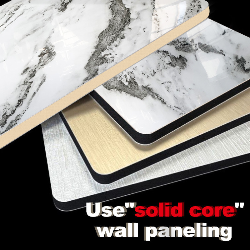 Sala de estar impermeável e ignífugo PVC painel de parede de carvão de bambu com material ecológico