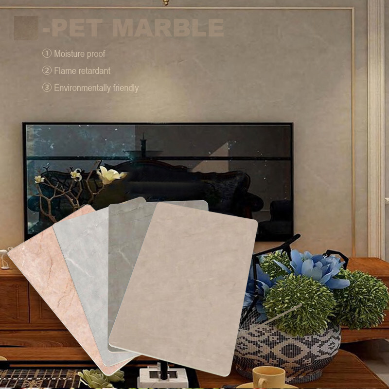 Folha de madeira Pvc à prova d'água Tabela de parede de carvão de bambu para decoração de interiores