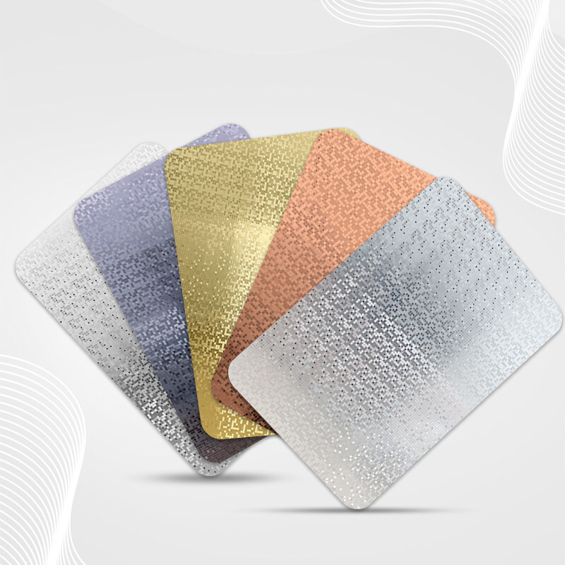 Decorações de parede para a casa Painel de parede de mosaico de metal PET à prova de umidade