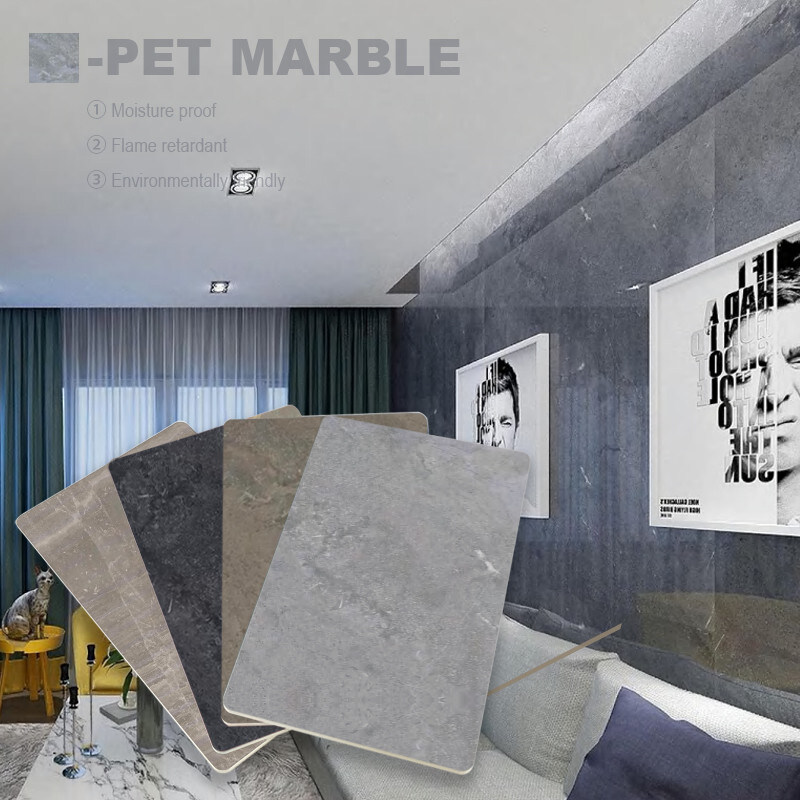 Nível B de classificação de incêndio Tabela de parede de carvão de bambu para decoração moderna de luxo