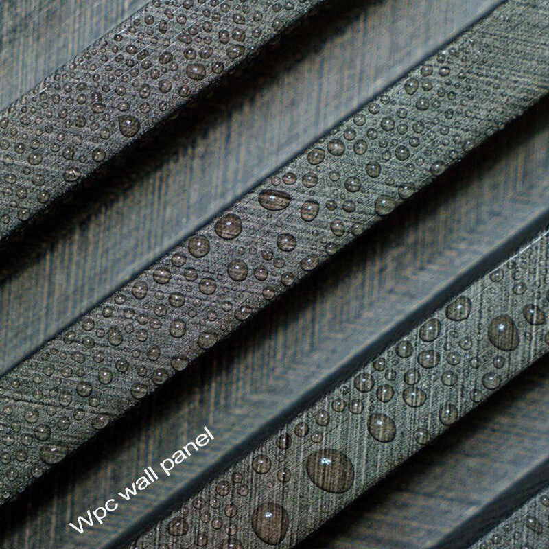 Painéis de parede WPC decorativos de interiores 3D Painel de churrasqueira de madeira maciça