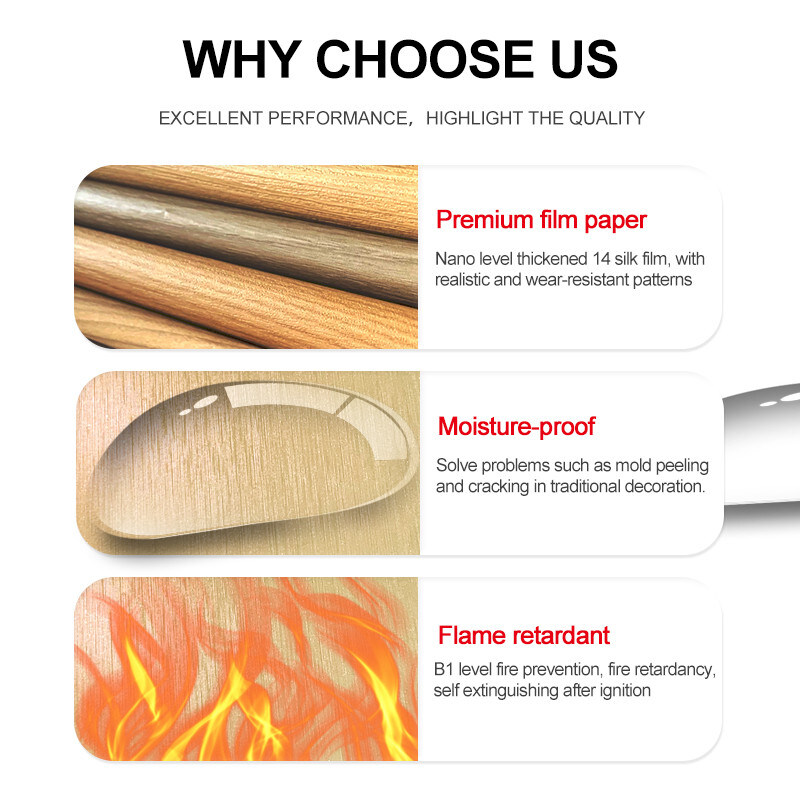 PVC Decoração Bambú Carvão de madeira Metal Wall Board Alta densidade painéis de parede interiores