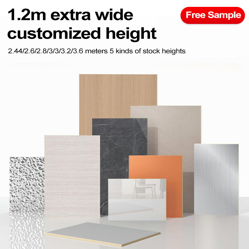 Moderno Atraente 5MM High Gloss Wall Marble Panel Para Interior PVC Folha de Mármore