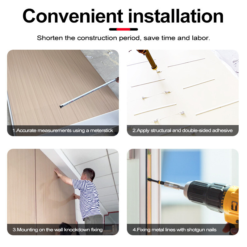 Moderno Atraente 5MM High Gloss Wall Marble Panel Para Interior PVC Folha de Mármore