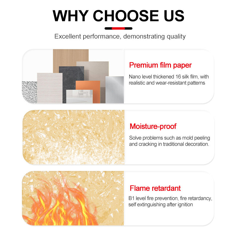 Moderno Atraente 5MM High Gloss Wall Marble Panel Para Interior PVC Folha de Mármore