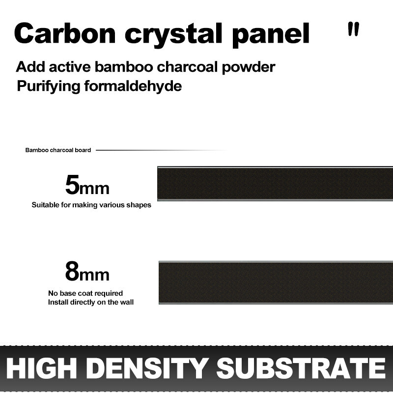 Modernos painéis de parede de fibra de carbono de bambu de 5 mm para decoração de interiores
