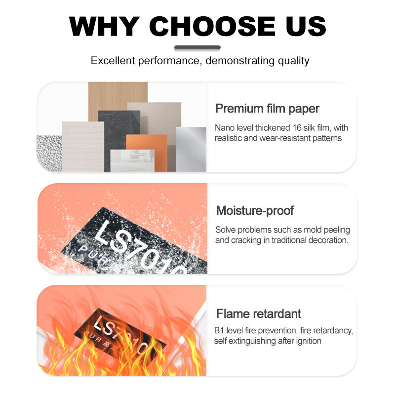 Resistente a incêndio e à água Bamboo Carvão de madeira Veneer Interior Panéis de parede decorativos