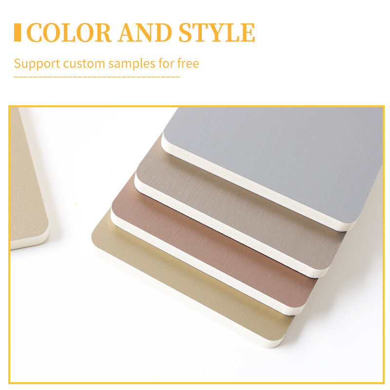 interior decorativo do painel de parede da fibra do bambu do metal de 1.22*2.6m