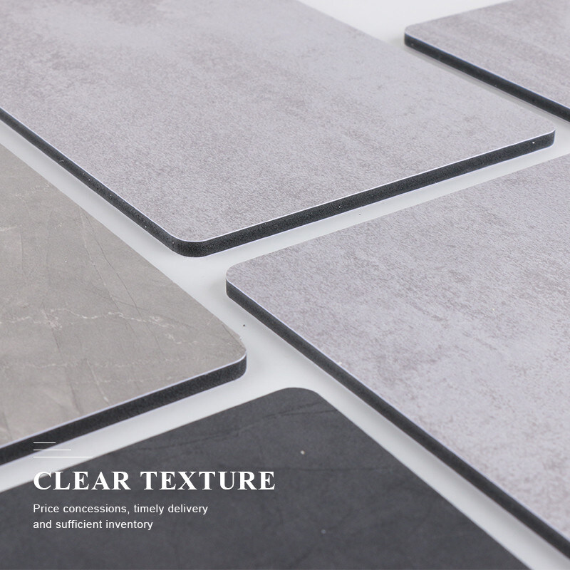 Painel decorativo de madeira personalizado resistente à água folha de mármore de PVC