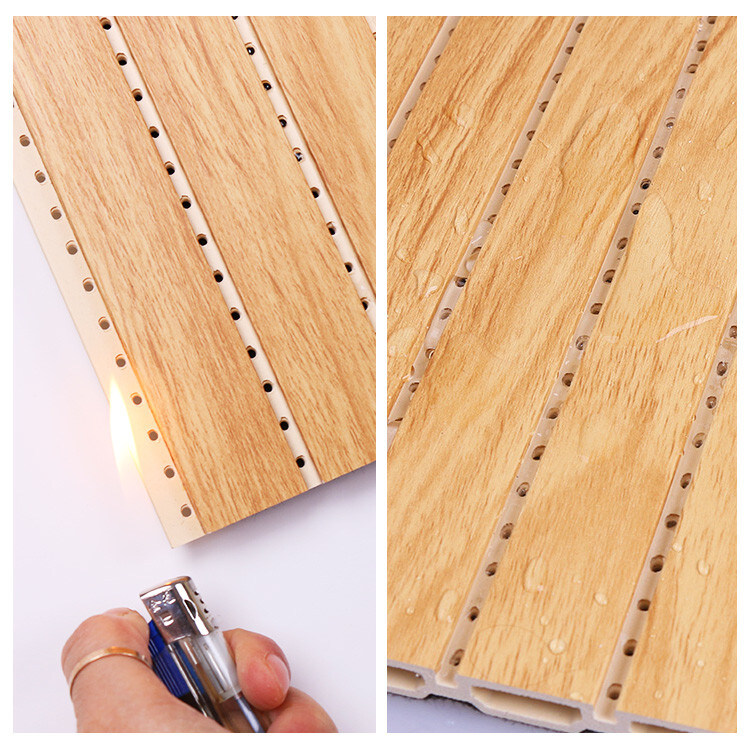 Painel de parede à prova de som à prova de fogo decorativo 1.22*3m de WPC 1.22*2.8m