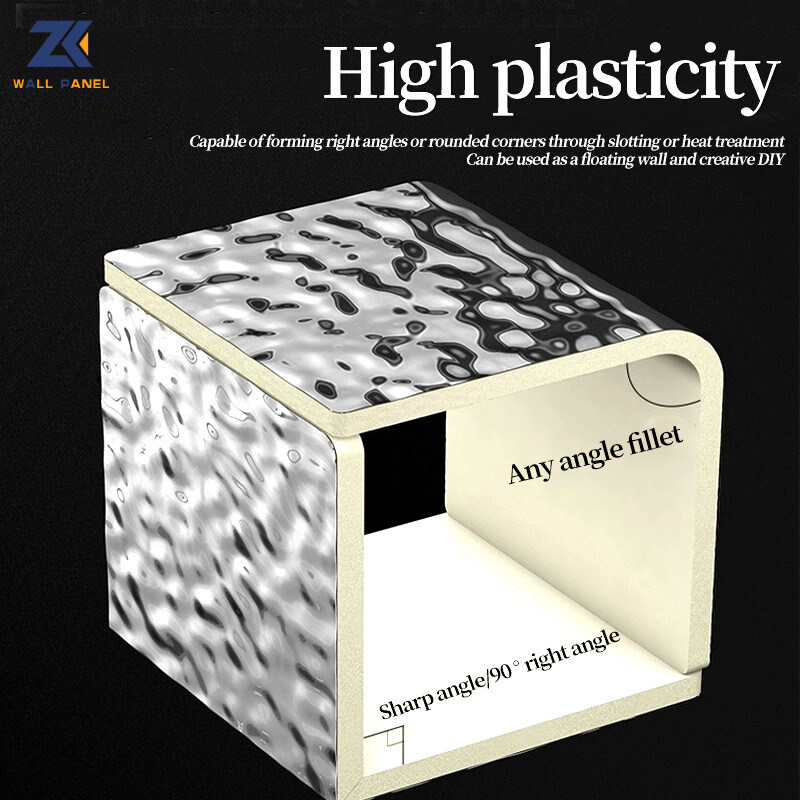 A madeira da ondinha da água do ANIMAL DE ESTIMAÇÃO 3D folheia o painel de parede de madeira do carvão vegetal do bambu do alto densidade de 8mm