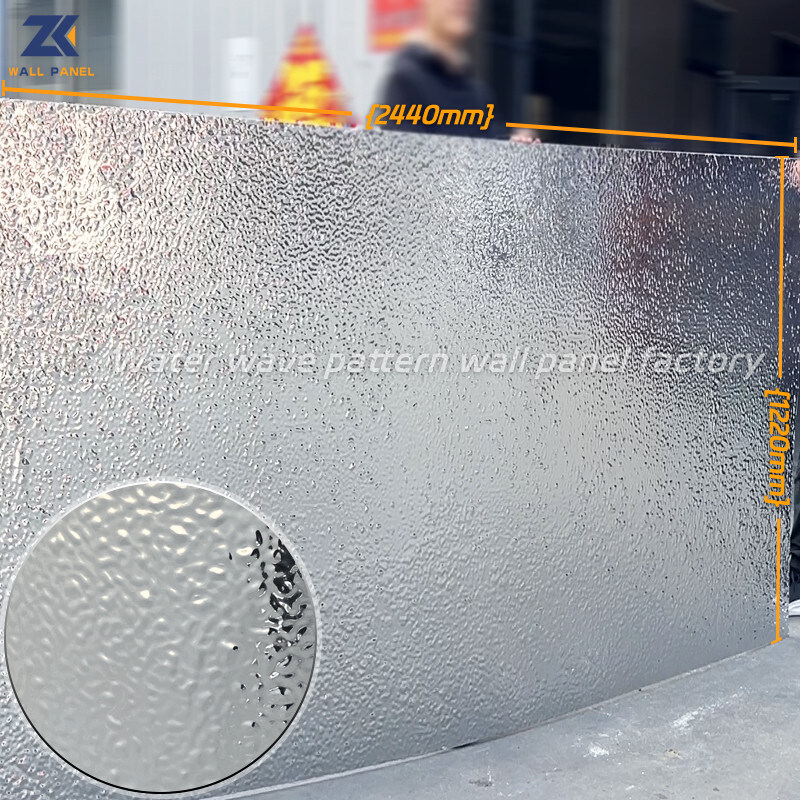 Da fachada ondulada da entrada do painel de parede da ondinha da água painel de parede decorativo interior