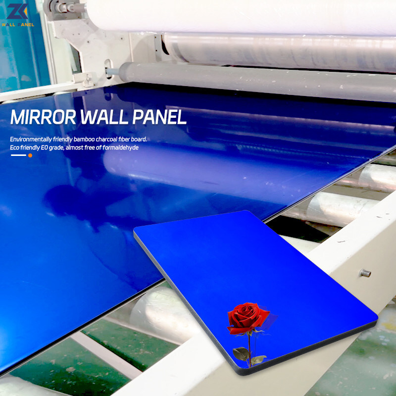Da placa luxuosa clara moderna do folheado da madeira do espelho de KTV painel de parede de bambu do ANIMAL DE ESTIMAÇÃO do carvão vegetal