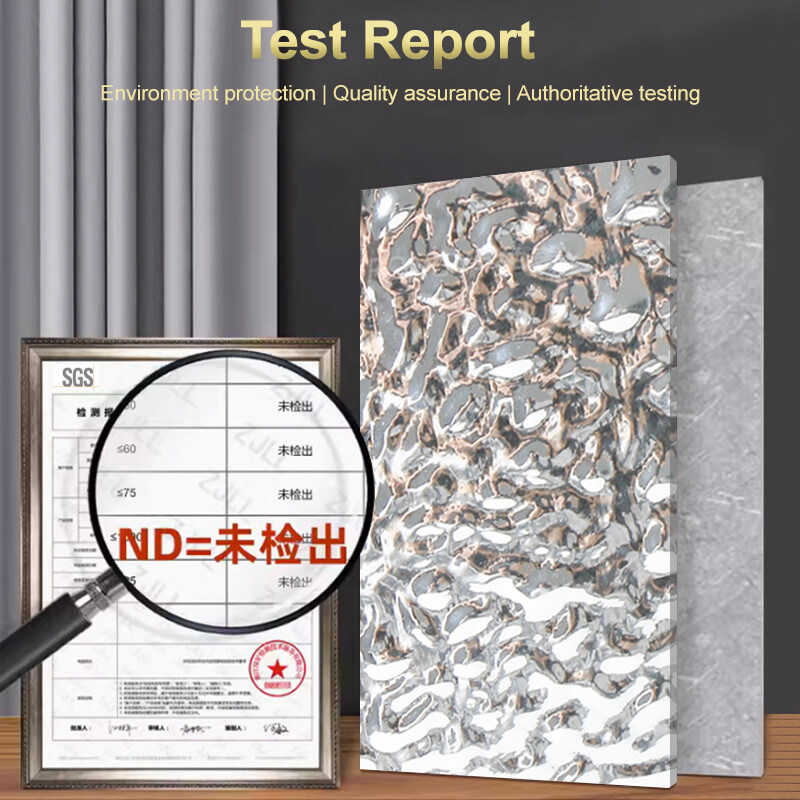 Painéis de parede decorativos à prova d'água Padrão de onda de água Bambus Carvão de madeira Painéis de folheado