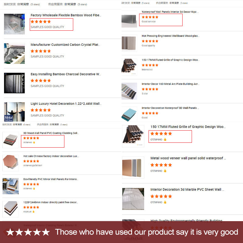 Decoração de interiores Painéis de cristal de bambu Painéis de granito de bambu Carvão de madeira