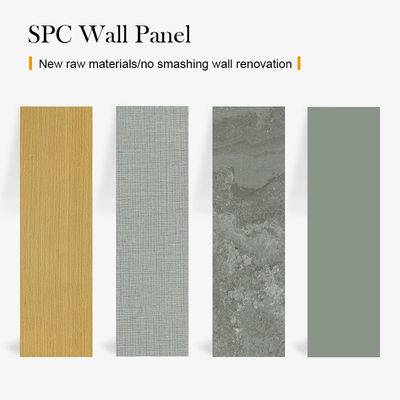 Alta resistência à água SPC painel de parede azulejos de luxo moderno mármore acabamento pedra plástico material composto