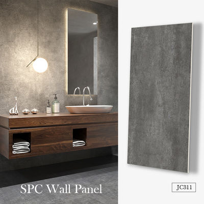 Alta resistência à água SPC painel de parede azulejos de luxo moderno mármore acabamento pedra plástico material composto