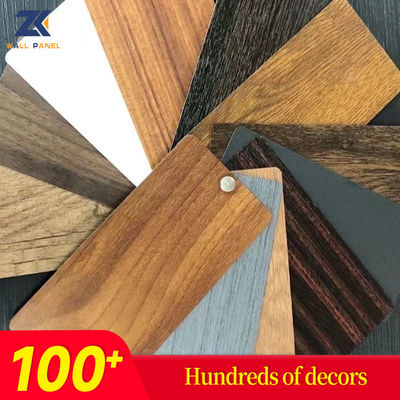 Painéis de parede de bambu internos decorativos internos da grão da madeira do carvão vegetal dos painéis de parede do PVC