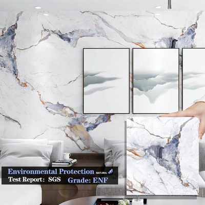 Impermeável e fácil de instalar Painéis de Veneer de Madeira de Mármore Painéis de Parede Decorativos Internos Novos Produtos Painéis de Parede de Mármore