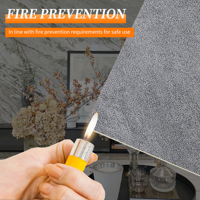 ODM de bambu do OEM dos painéis de revestimento do PVC de Grey Marble do carvão vegetal do quadrado