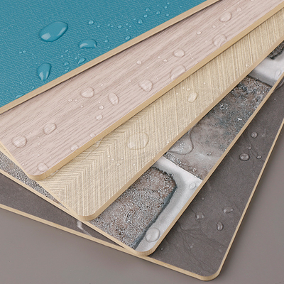 Moderno Luz Luxo Impermeável Madeira Grão PVC bambu carvão de madeira Veneer de parede painéis