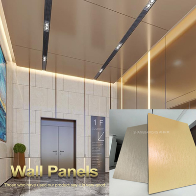 Alta densidade estilo minimalista Fibra de madeira de bambu Veneer PET Painel de parede de mármore
