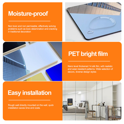 Moderno Luz Luxo Bambú Carvão de Madeira Veneer PVC Slotted Wallboard