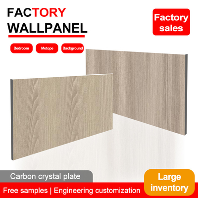 5 mm 8 mm Painel de parede de madeira Grão de madeira Veneer de bambu Carvão de PVC