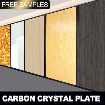 Modernos painéis de parede de fibra de carbono de bambu de 5 mm para decoração de interiores