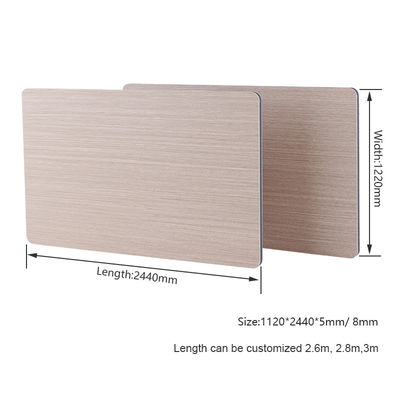 painéis de parede de madeira do PVC da grão do painel de parede da decoração interior de 5mm 8mm